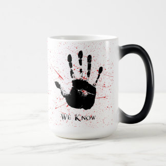 Mágica taza de cambio de color con mano