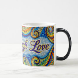 Mágica Taza de cerámica de mosaico de color cambiante Liv