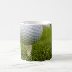 Mágica Taza de cerámica del diseño del tee de golf