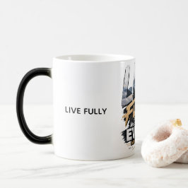 Mágica Taza de cerámica Montaña de Aventura • Vive Plenam