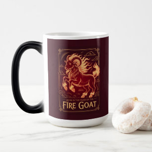 Mágica Taza de cumpleaños Cabra de Fuego 2027