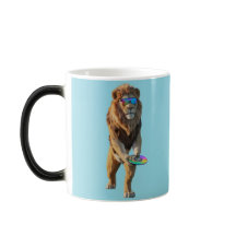 Taza de Disc Golf del León Divertido