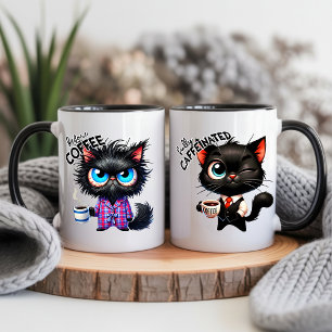 Mágica Taza de gato divertido con cita sarcástica de anim