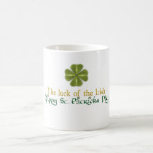 Taza de la suerte de los irlandeses