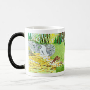 Mágica Taza de morfismo de cierva y cervatillo
