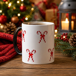 Mágica Taza de Navidad de Caramelo de Caña