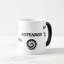 Taza de Nueva Zelanda del kiwi de AOTEAROA