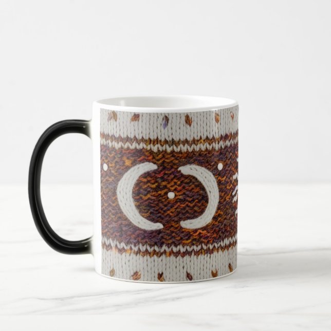 Mágica Taza de punto de pluma celeste boho de cambio de c (Izquierda)