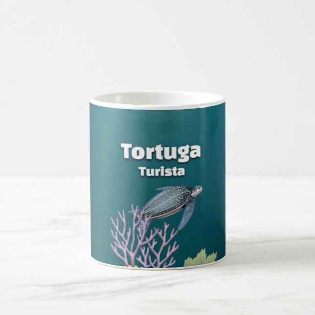 Mágica Taza de Tortuga Turista (Centro)