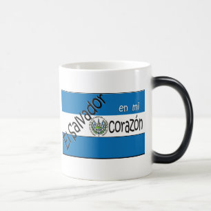Mágica TAZA del bandera de la estafa de Taza El Salvador