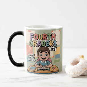 Mágica Taza del Día de Cuarto Grado de enero festivo
