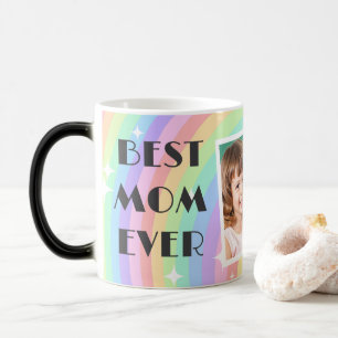 Mágica Taza del Día de la Madre Arcoíris Boho - Foto Retr