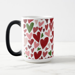 Mágica Taza del día de San Valentín de corazones lindos
