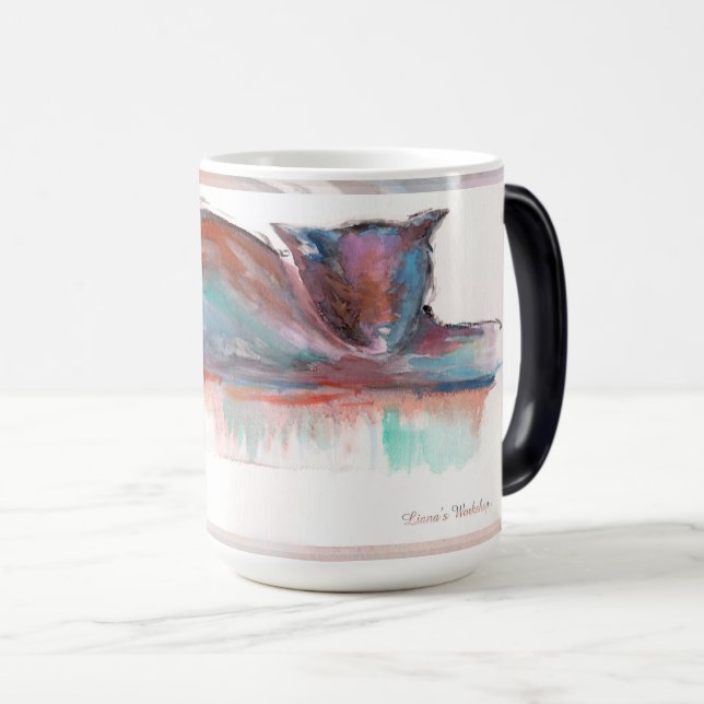 Mágica Taza del gato del gatito de LW (Anverso derecho)