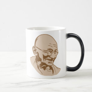 Mágica Taza del retrato de Mahatma Gandhi