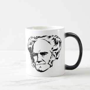 Mágica Taza del retrato de Schopenhauer