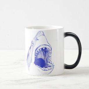 Mágica Taza del tiburón azul