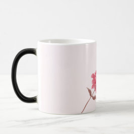 Mágica Taza Día de San Valentín Rosas Rosadas Acuarela
