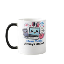 Taza Divertida para Mamá Techie Mamá Modo Siempre 