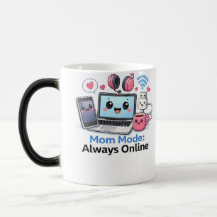 Mágica Taza Divertida para Mamá Techie Mamá Modo Siempre 