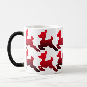 Mágica Taza envuelta en regalo roja y blanca