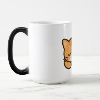 Mágica Taza gato lindo durmiendo