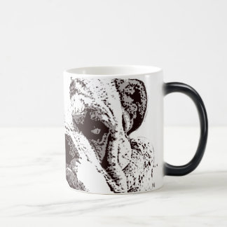 Mágica Taza inglesa del bulldog