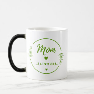 Mágica Taza Mamá Est. 2025 - Regalo para nueva mamá - Reg