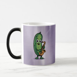Mágica Taza Morada Cambiante Musical Pepino Lavanda