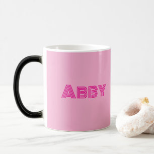 Mágica Taza Morada con Texto Personalizable