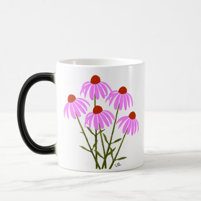 Mágica Taza Morada de Equinácea Transformable (Izquierda)