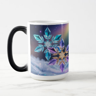 Mágica Taza Morfológica Cristales Violeta Turquesa