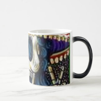 Mágica taza morphing de dia de los muertos