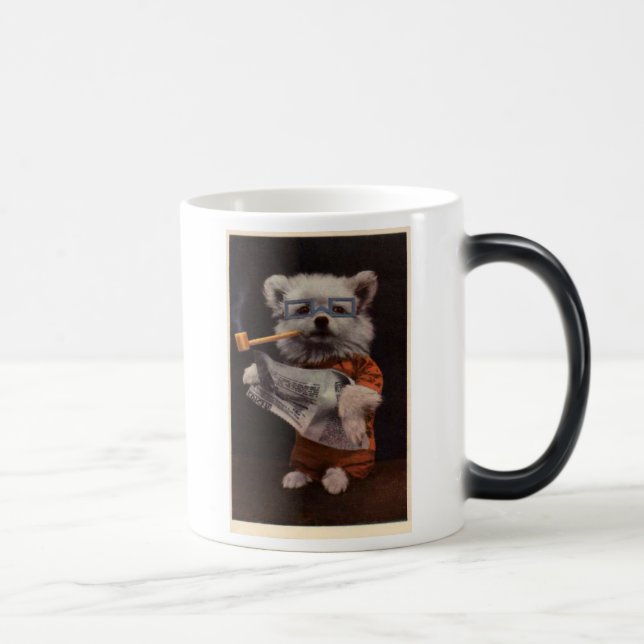 Mágica Taza Morphing: Fumador de tubo del perrito (Derecha)