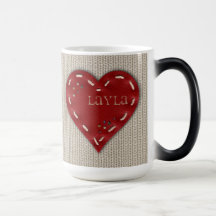Taza Morphing grande personalizada con el corazón