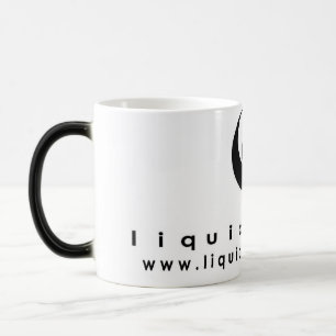 Mágica taza morphing líquida del logotipo de Buda