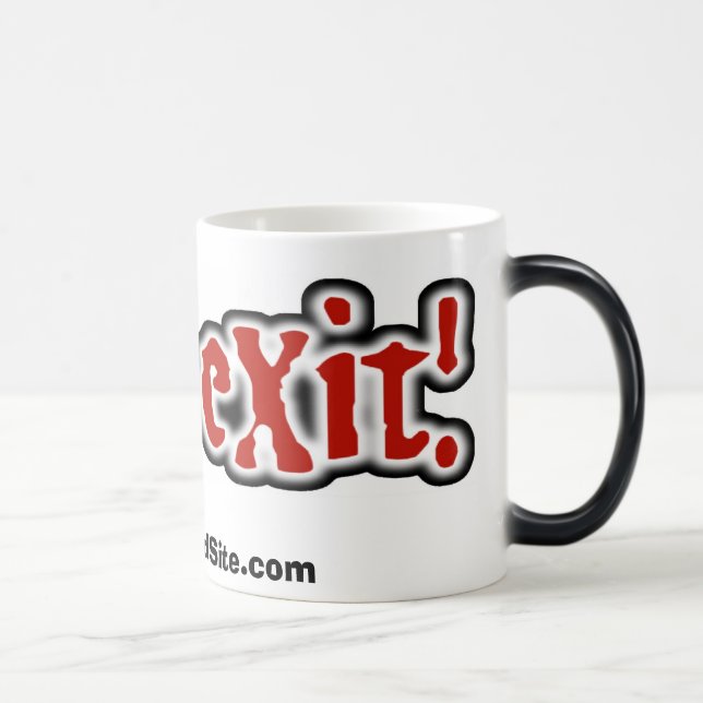 Mágica taza nueva, www.eXitBandSite del exitlogo… (Derecha)