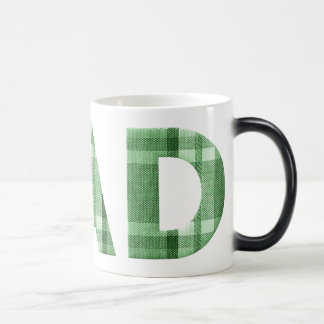 Mágica Taza para Papá de Cuadro Verde