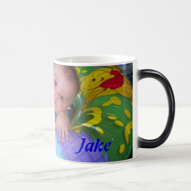 Mágica Taza personalizada de la foto y del texto (Derecha)
