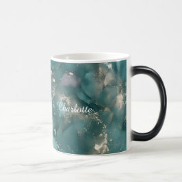 Mágica Taza personalizada de lujo con patrón de mármol y