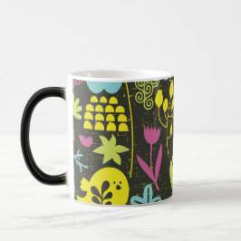 Mágica Taza Retro Garden Birds