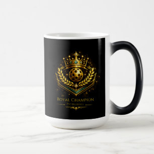 Mágica Taza Royal Champion Pickleball™ Lujo Negro y Oro