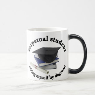 Mágica taza termalmente morphing perpetua del estudiante