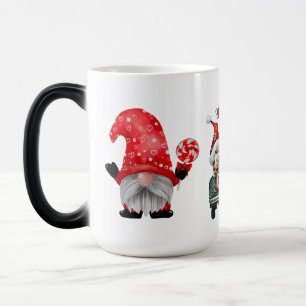 Mágica Trio Gnomos de Navidad Taza de Cacao Caliente