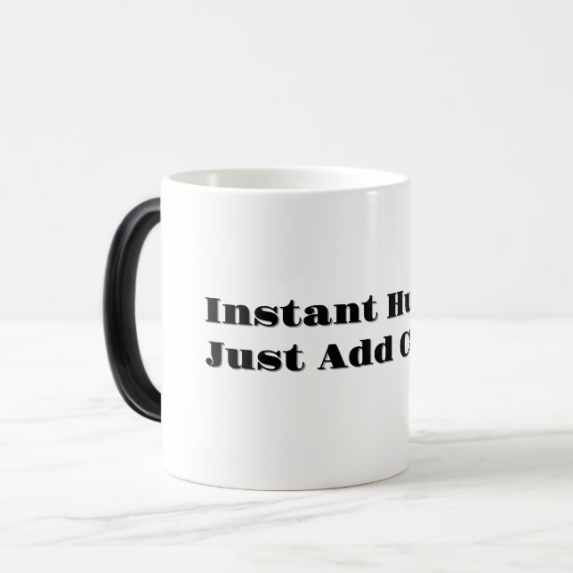 Mágica Una taza de café morphing mango negro (Anverso izquierdo)