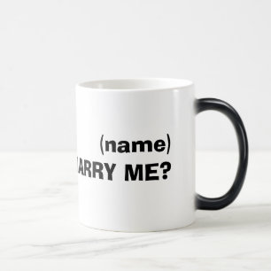 Mágica usted me casará taza