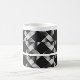 Mágica Zigzag Patrón retro taza de café