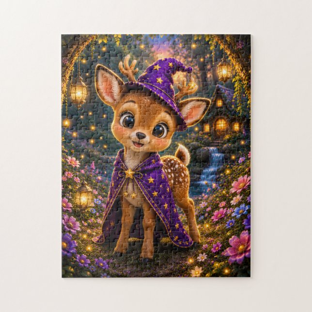 Magical Baby Deer Wizard Jigsaw Puzzle (Vertical)