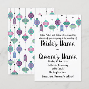 Magical Boho Linternas marroquíes Invitación a la 