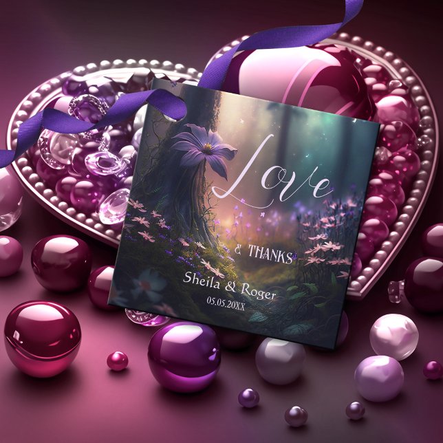 Magical etiqueta de favor de boda forestal encanta (Subido por el creador)